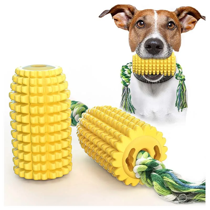 

Indestructible Dog Teething Chew Interactive Treat Toys Dog Toothbrush Dog Dental Care Bite-Resistant Tough Chew Rope Toys