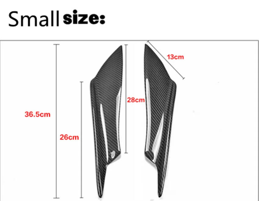 4 шт. углеродное волокно передний бампер сплиттер ребра Canards сплиттеры для Opel Astrah