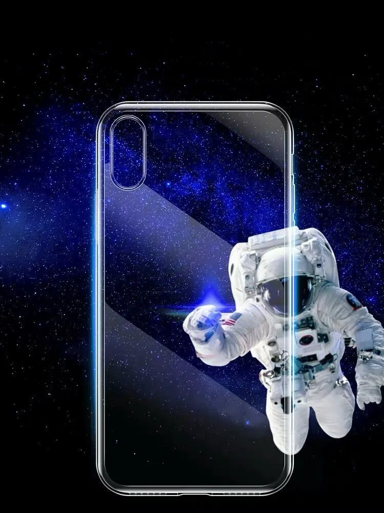 Для Apple 8/8x/plus для huawei P20/P30/por/Прозрачный чехол рук силикагель ультратонкий