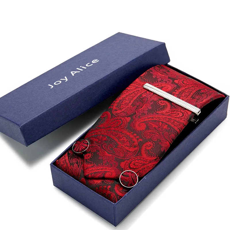 8 см Новый Классический широкий галстук мужской свадебный Пейсли жаккардовый