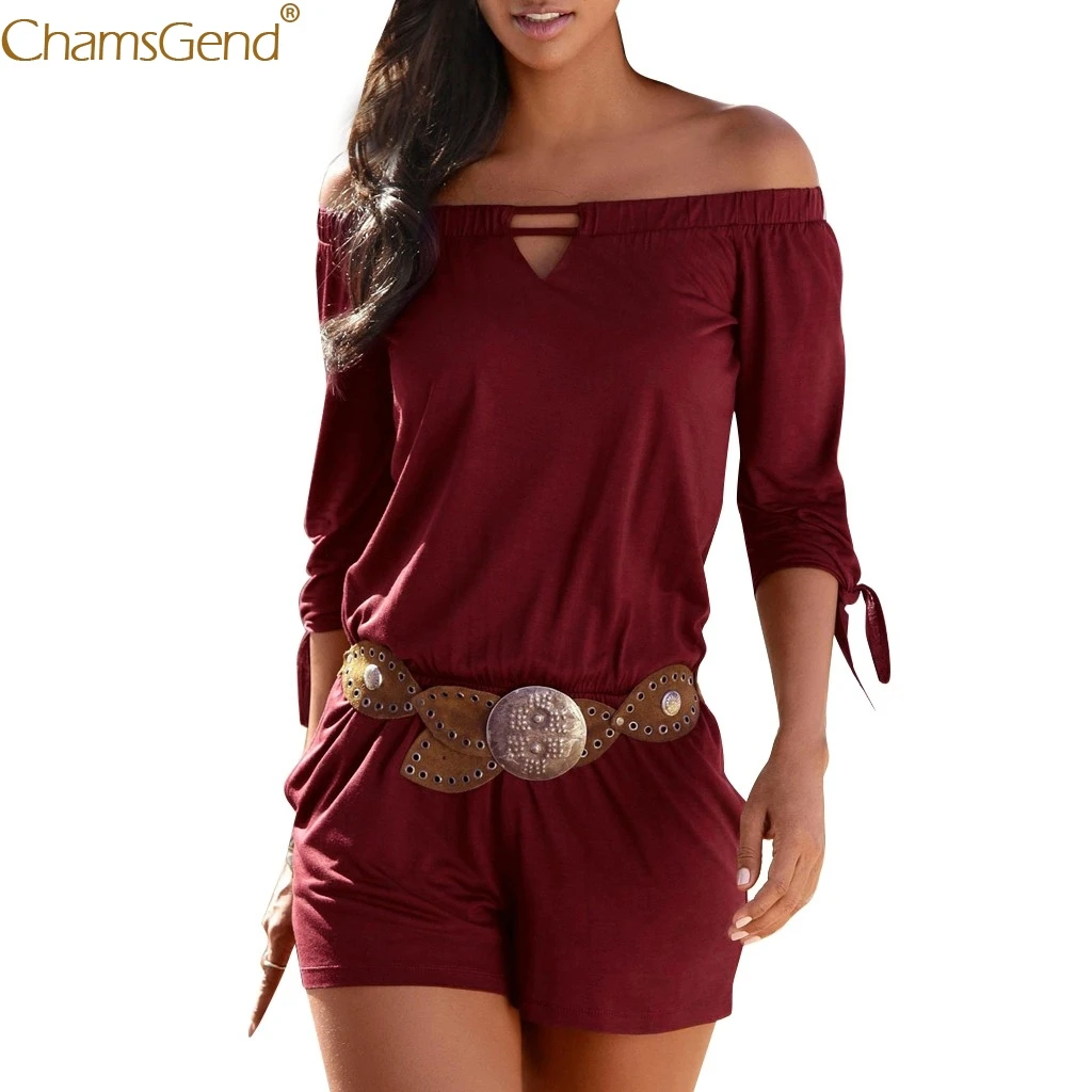 Женский однотонный бандажный комбинезон с длинным рукавом летние комбинезоны