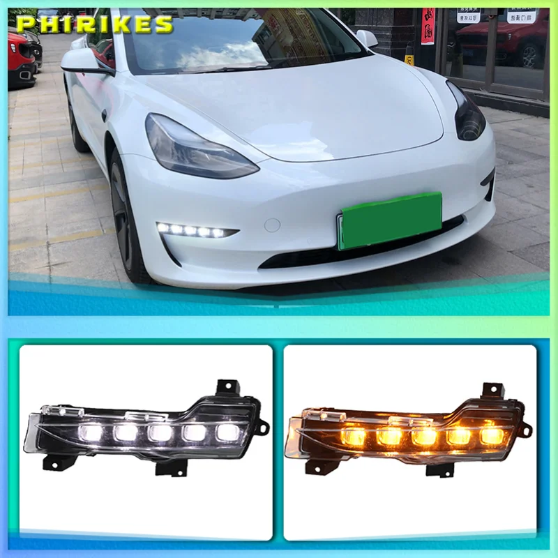 

Дневные ходовые огни Tesla Model 3, 2017, 2018, 2019, 2020, 2021, 1 комплект