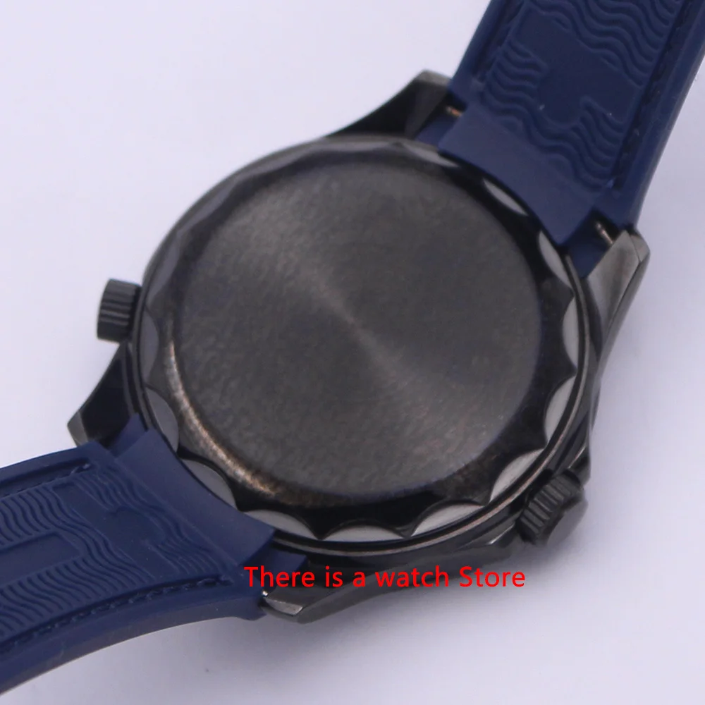 

Bliger 41mm Automatic Mechanical Men Watch Luxury Brand Rubber Strap Luminous Waterproof Military Calendar Wristwatch Men
