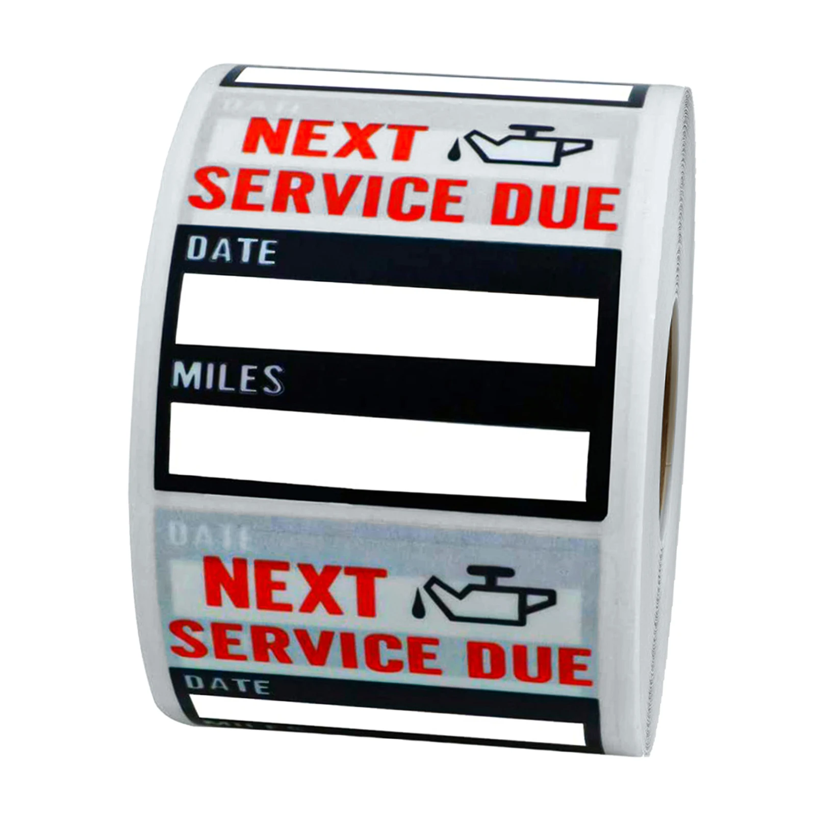 

Auto Maintenance Service Due Reminder Oil Change Stickers Low-Tack Window