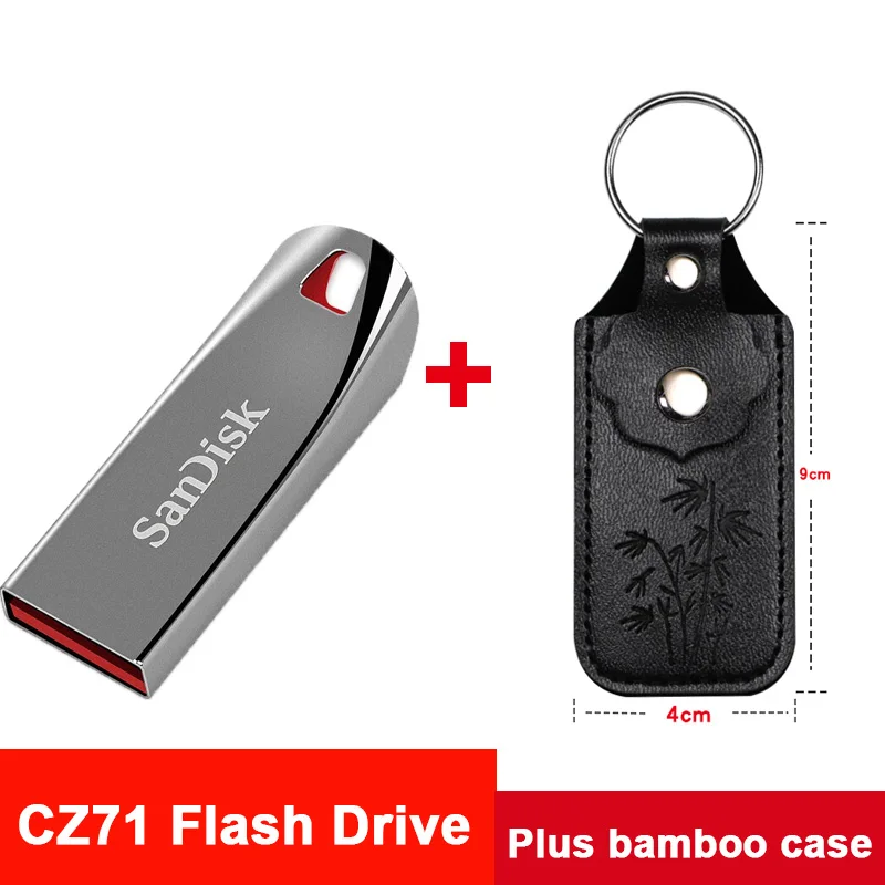 CZ71 plus bamboo SanDisk usb флешка cle usb флеш-накопитель флэш-накопитель 64 ГБ 32 ГБ Флешка карта памяти 16 Гб otg флеш-накопитель с lightning для iphone iPod диск на ключ флешки карта памяти презервативы флеш накопитель юсб флешка - Цвет: CZ71 plus bamboo