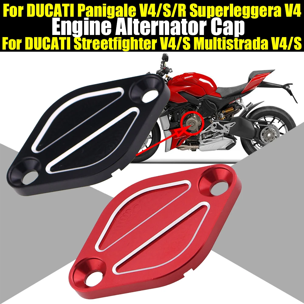 

For DUCATI Panigale V4 S R Streetfighter V4 S Multistrada V4 S Superleggera V4 Motorcycle Accessories Alternator Cap Cover