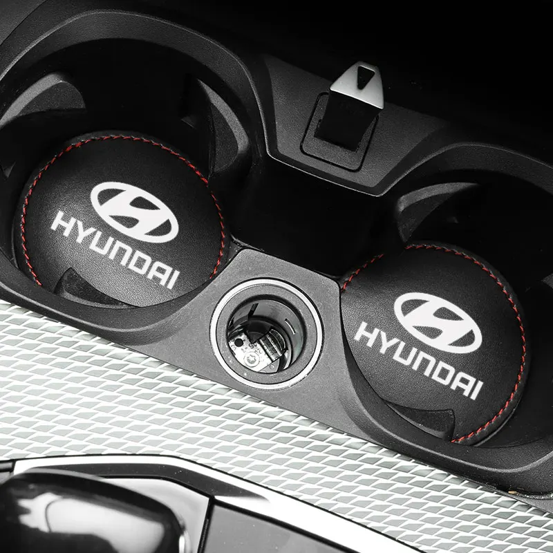 1 шт. автомобильный нескользящий коврик для подстаканника Hyundai Solaris ix35 i20 i30 i40 Tucson