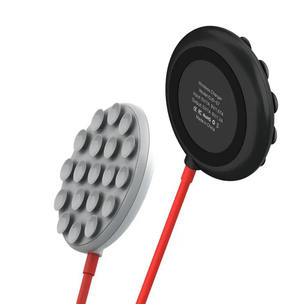 

10W Fast Wireless Charger For Samsung Galaxy S10 S9+ S8 S7 S6 USB Suction Cup Type Charging Pad For IPhone For Huawei