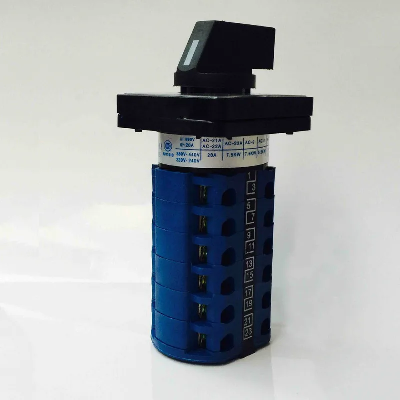 Поворотный переключатель для распределительной коробки двигателя бытовой