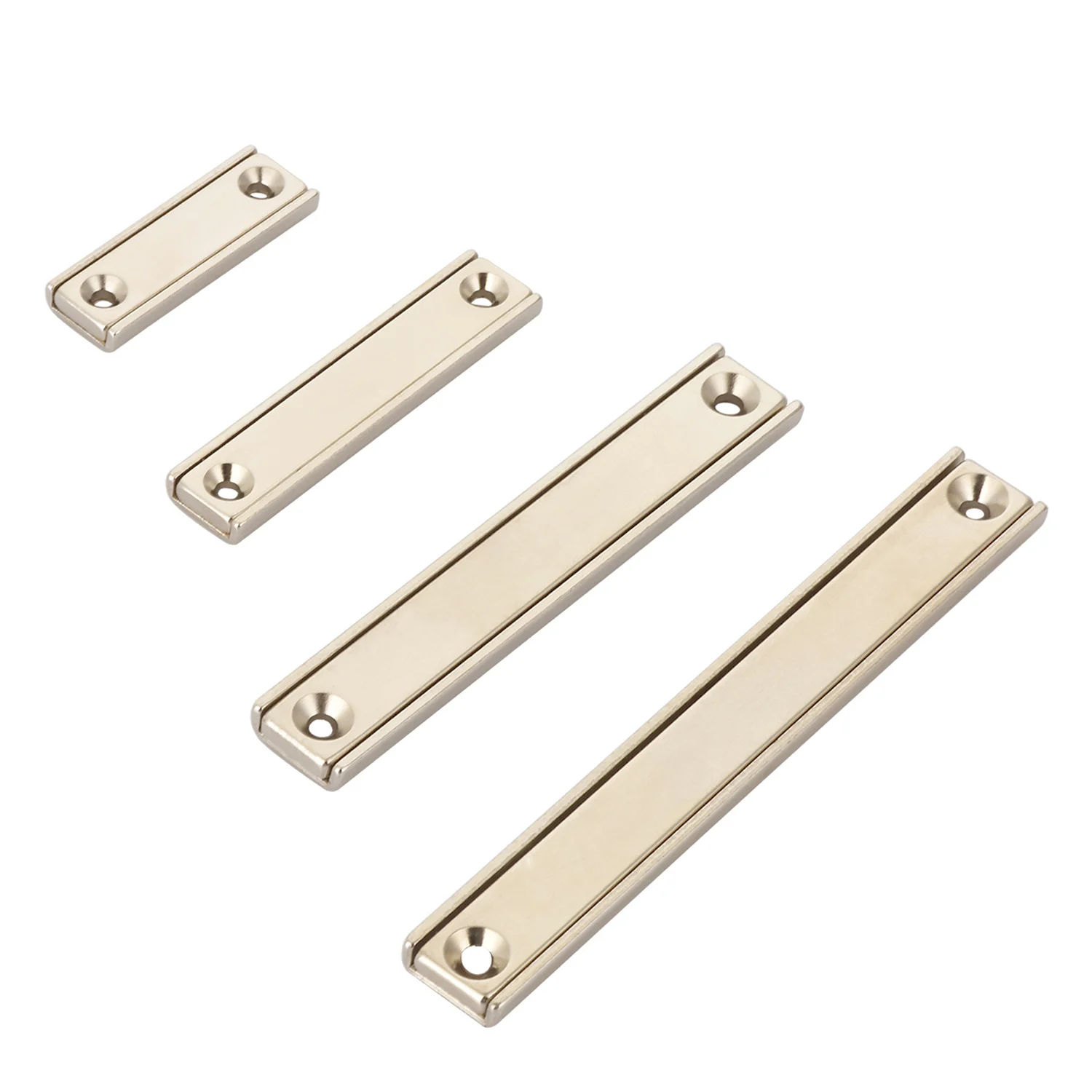 

1 Piece N35 L40-L120mm Block Strong Neodymium magnet Powerful Permanent NdfeB Rectangle Pot Magnets with Countersunk Screw Hole