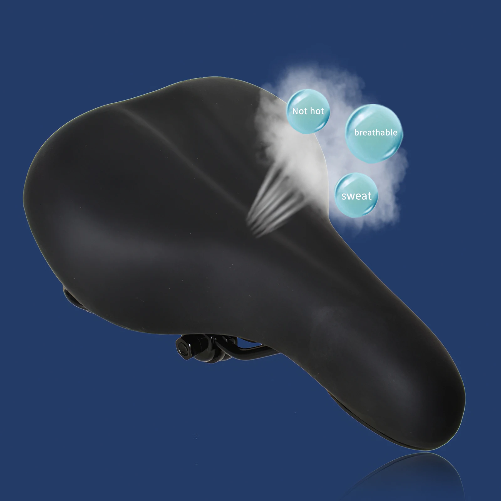 

Comfortable Wide Big Bum Bike Bicycle Gel Cruiser Extra Sporty Soft Pad Saddle High Quality Soft Pad Comfort Cushion Hot Sales