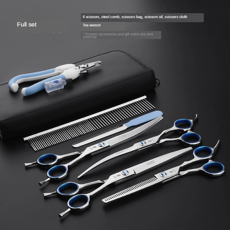 

7 Inch Professional Pet Grooming Scissors Teddy Hairs Cutter Hair Trimming Set Dog Cat Hairs Cutting Tool Dog Hair Scissors