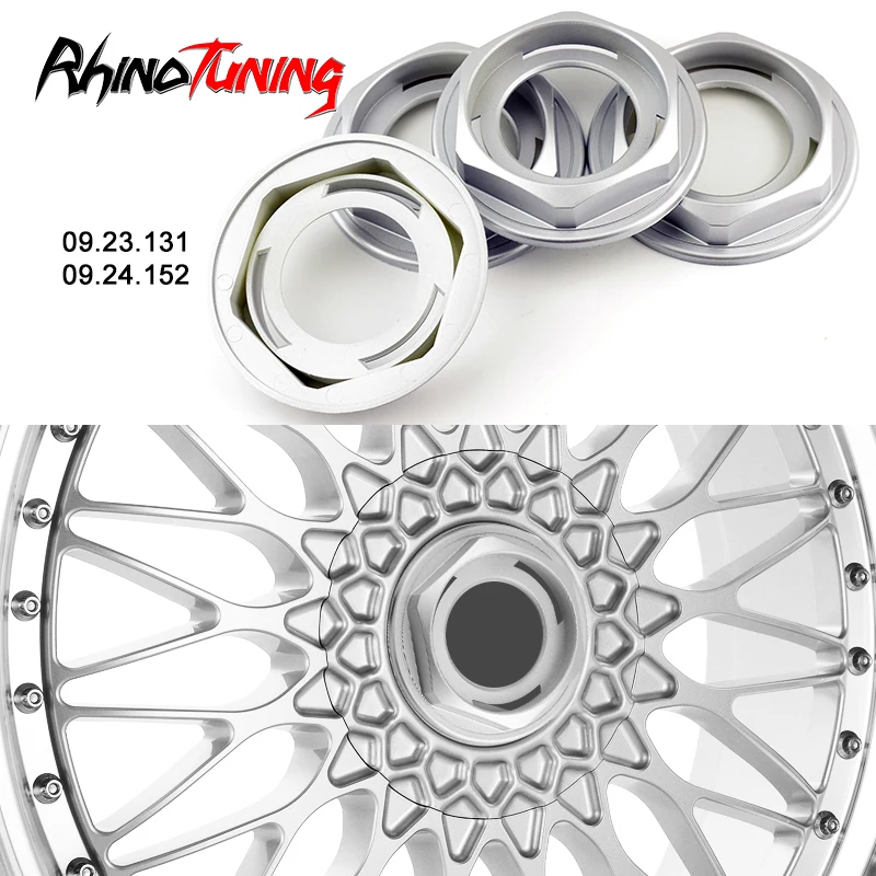 

4pcs 102mm RZ RG 15" 16" E30 E39 Wheel Center Cap For 09.23.131 09.24.152 Rims Hub Cover Ring Refits Styling Car Accessroies