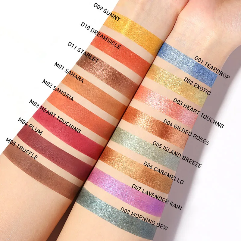 Палетка теней для век с запеченной пудрой 16 цветов матовый Блестящий водостойкий