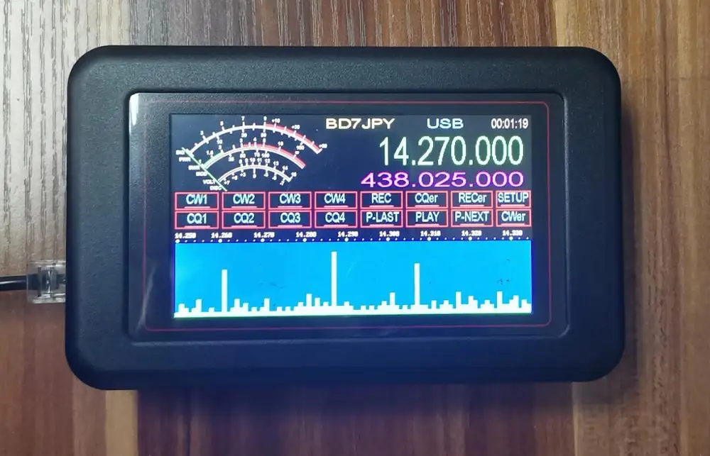 DYKB Cat дисплей 4 3 TFT Запись голоса автоматический Звонок для CAT yaesu ft817/857/897/818 icom