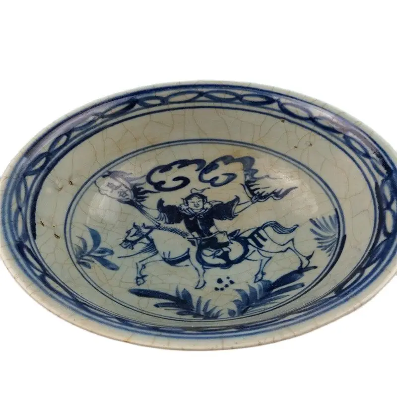 

Китайская старинная сине-белая фарфоровая чаша Xuande Mark