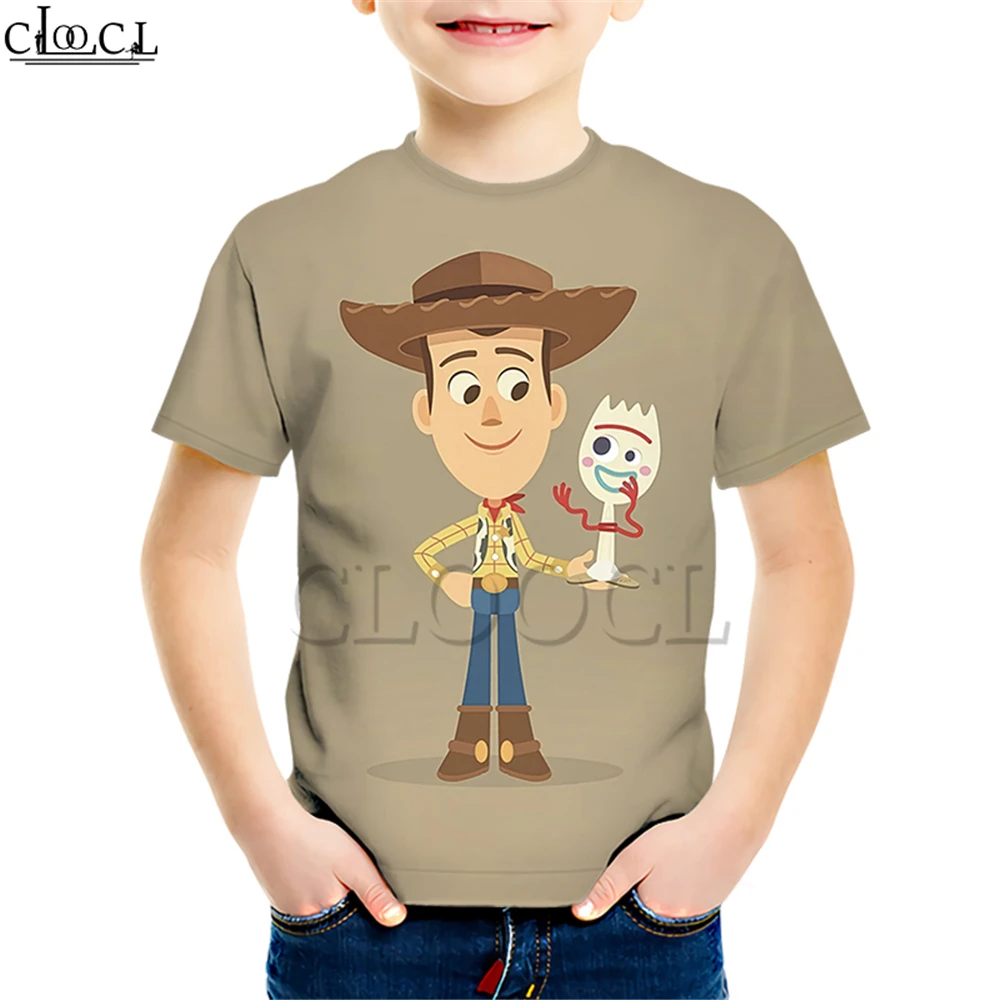 Детский костюм из футболки с 3D принтом для мальчиков и девочек футболка шерифа