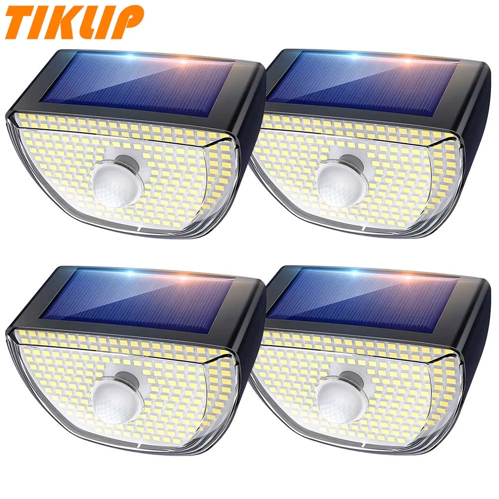 

Solar Led Lights With Motion Sensor Outdoor Wall Lamps 3 Lighting Modes IP65 Waterproof Solar Spotlights For Balcony Decorations