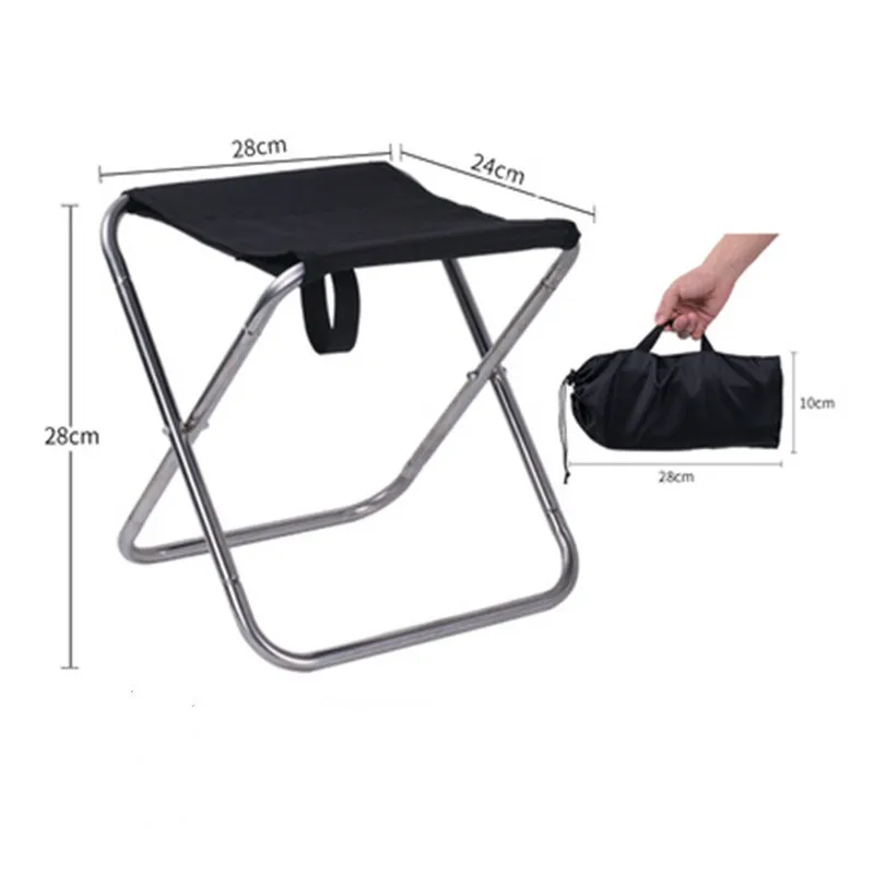 

Outdoor Aluminium Alloy Portable Folding Fishing Chair Picnic Camping Stool