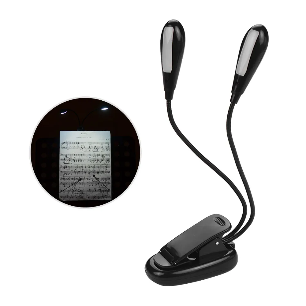 Профессиональный светодиодный музыкальная Настольная лампа с зажимом для