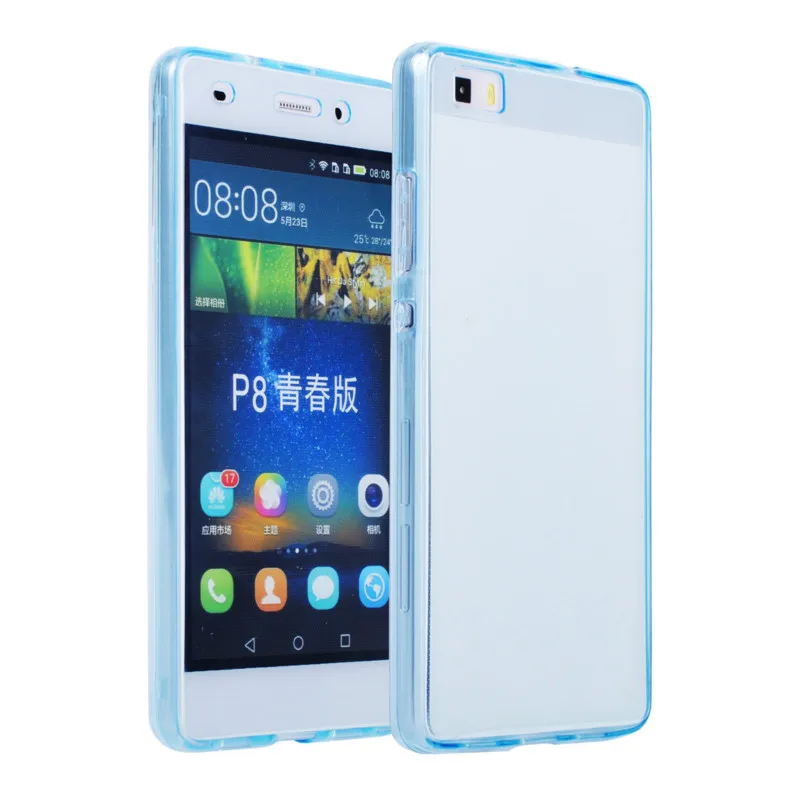 Модный прозрачный чехол из ТПУ 360 градусов для huawei P30 Pro lite mate 20 Pro Y5 Y6 Y7 Y9 Honor 8A 8S 8C мягкий чехол для всего тела - Цвет: Blue