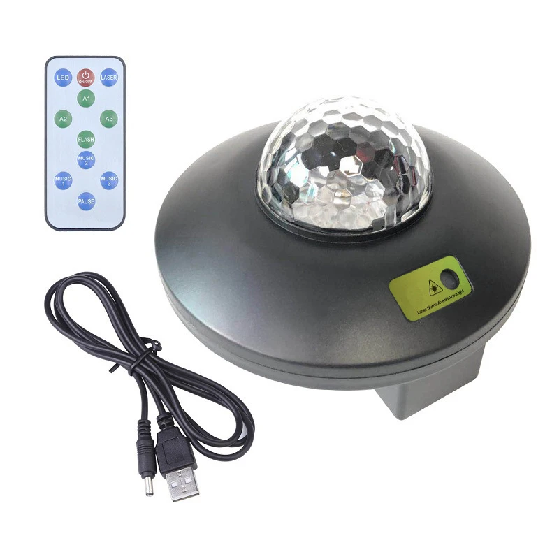 

Remote Control Starry Sky Projector Lamp Bluetooth Voice Control Music Player USB Charging Colorful Romantic Night Light Gifts