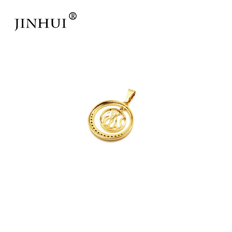 Модные женские ожерелья JINHUI из Саудовской Аравии золотого цвета подвеска для