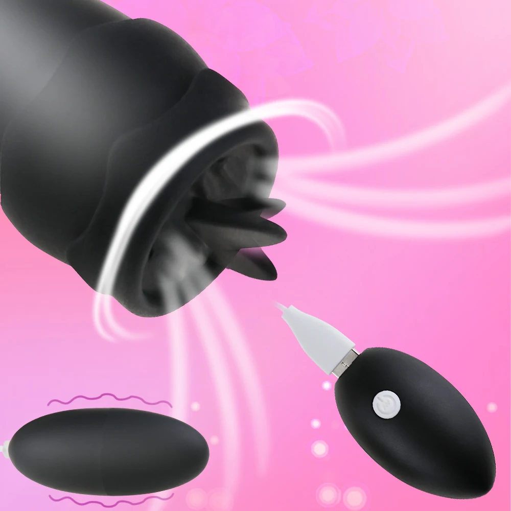 Вибратор пуля с черной проволокой мощный вагинальный шарик язычок лижущий точки