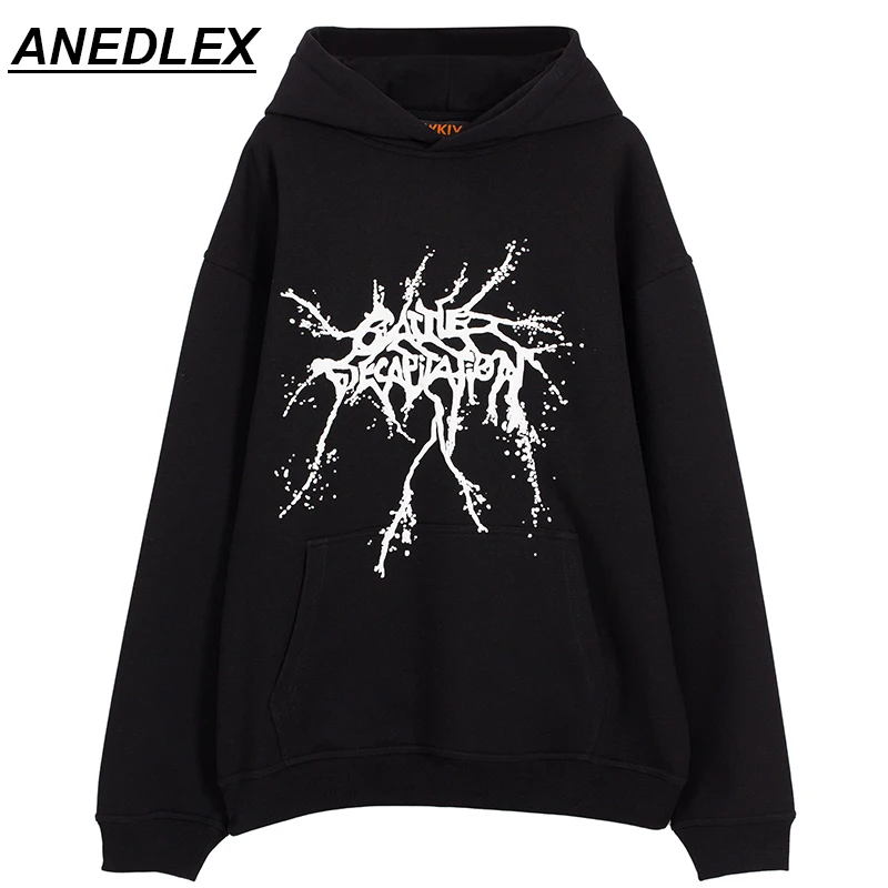 

Мужской свитшот в стиле Харадзюку с принтом трещин