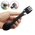 Портативный лагерь посуда Мультитул бутылка Нержавеющаясталь столовые приборы вилка для посуды консервный нож комбинированных ложек и вилок Пикник мульти инструмент с ложкой