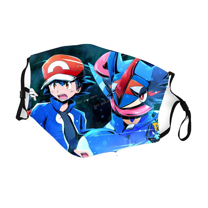 Pokemon Pikachu Children Mouth Mask Pokemons Face Masks Adjustable Washable Mew Arceus Charizard Mascaras Kid Anime Facial | Дом и сад