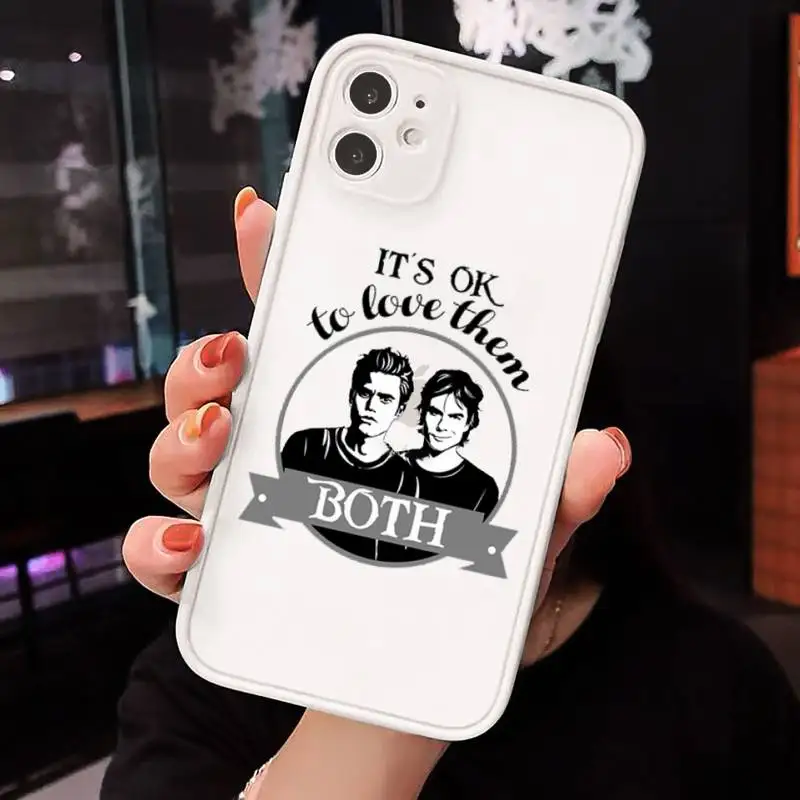 

The Vampire Diaries Phone Cases Matte For iPhone 12 Mini 11 Pro XR XS Max 7 8 Plus X Hard PC Back Cover