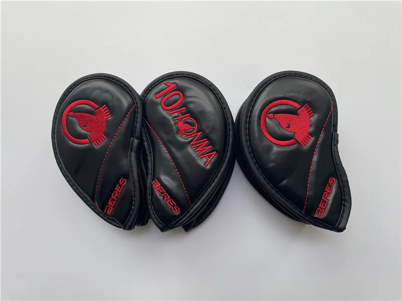 Brand New HONMA BERES Golf Clubs Cover for Irons 10PCS 4-11AS Black/Red Honma Beres Iron Set Head Covers EMS Free Shipping | Спорт и