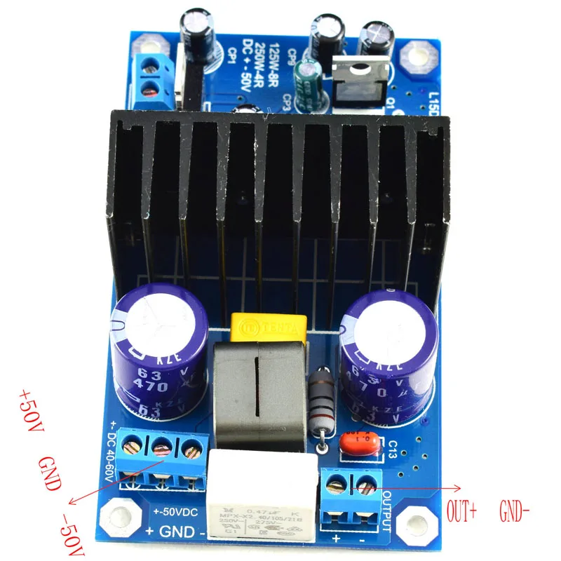 Плата цифрового усилителя класса D L15DSMD IRS2092S Mono 250 Вт