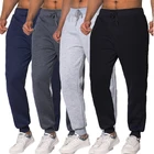 Брюки мужские хлопковые для бега, мягкие Джоггеры для бодибилдинга, спортивные длинные штаны, спортивные тренировочные штаны