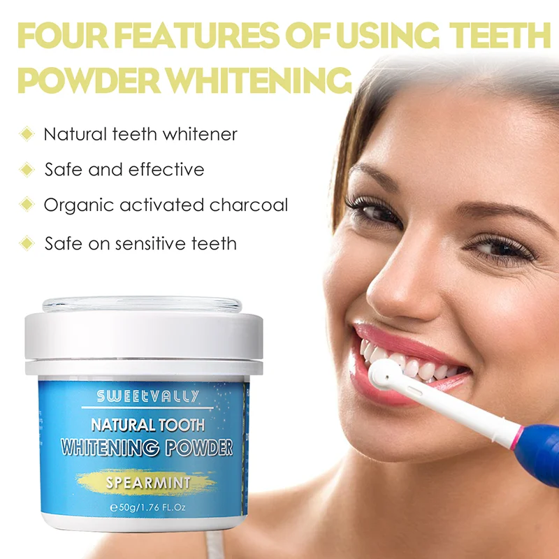 50 г Кокосовая зубная паста натуральная трава перечная мята отбеливающая