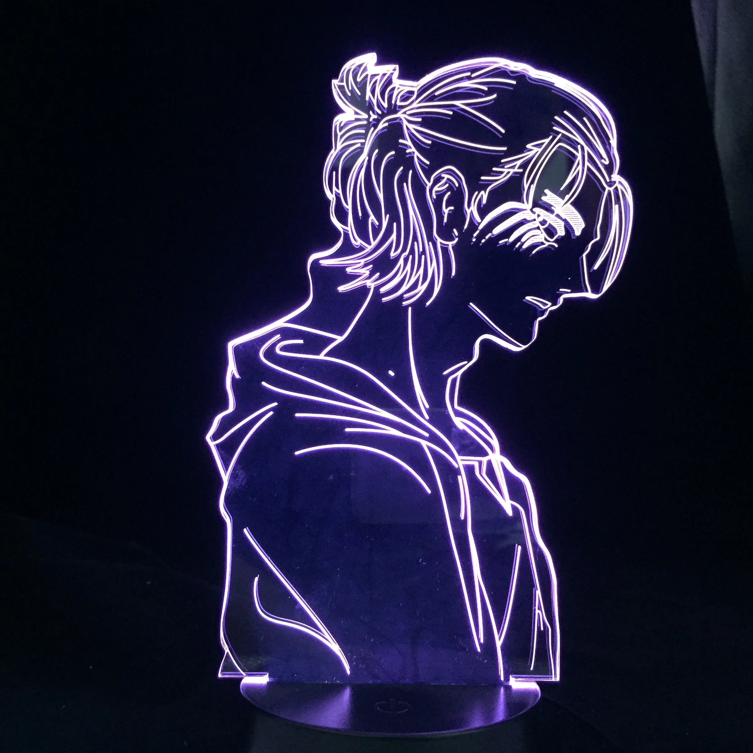 

Anime Light Attack on Titan 4 Eren Yeager Figure for Bedroom Decor Night Light Kids Birthday Gift Shingeki No Kyojin 3d Lamp