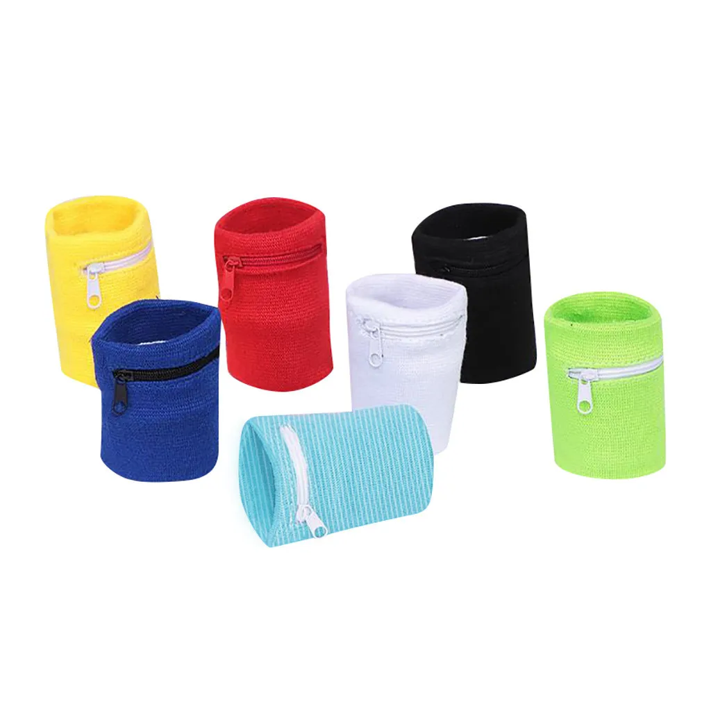 Zipper Wrist Wallet Pouch Running Sports Arm Band Bag For MP3 Key Card Storage Case Badminton Basketball Wristband#20 | Спорт и