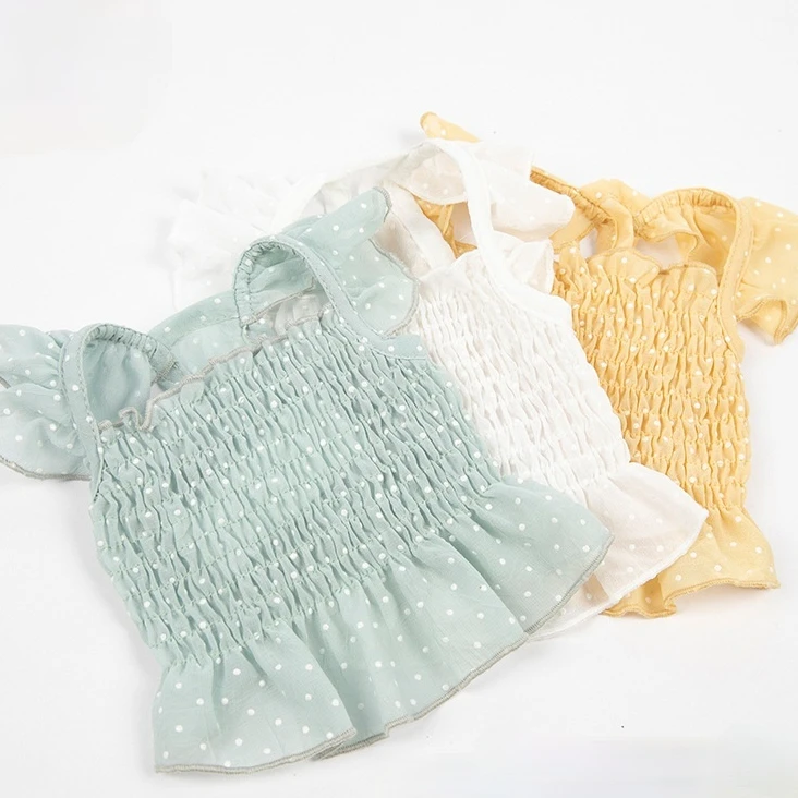 Новинка одежда для домашних животных маленькое шифоновое платье в пупок