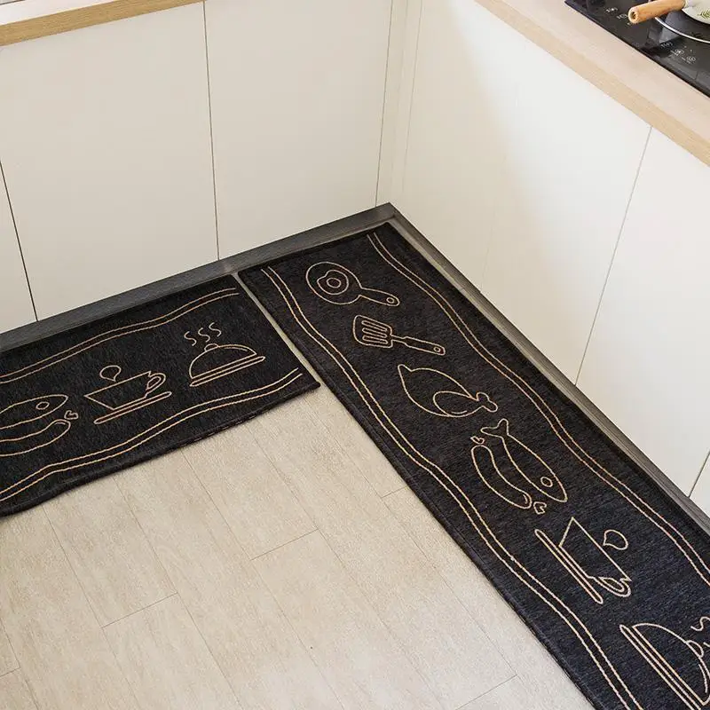 Fashion Simple Nordic Style Kitchen Floor Mat Home Hold Long Carpet Strip Door Mat Modern Home Decor