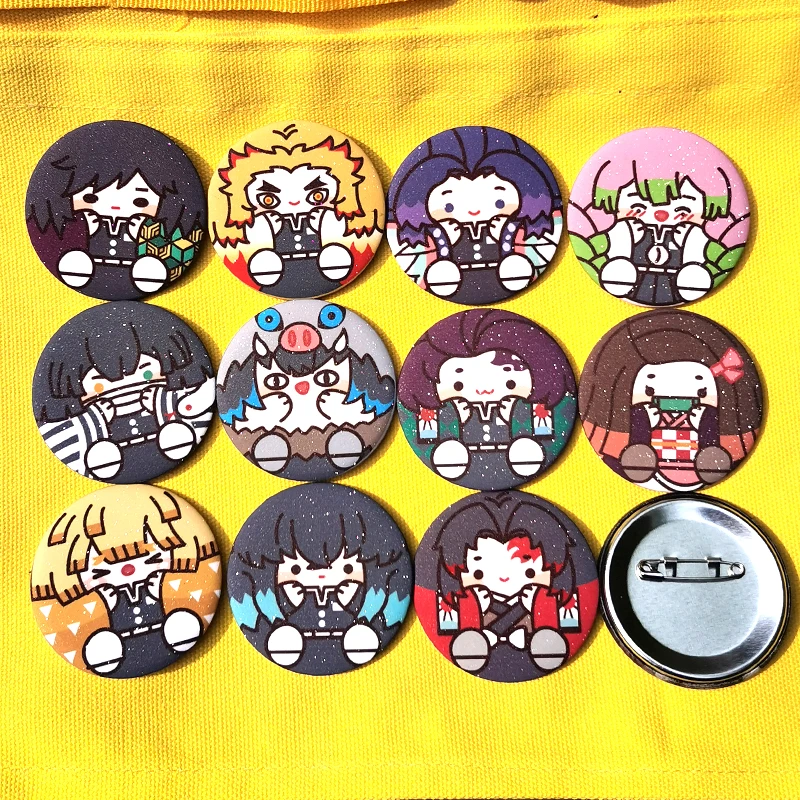 Nengdou T3 булавка аниме демон убийца Kimetsu без Yaiba камадо Tanjirou значок косплея