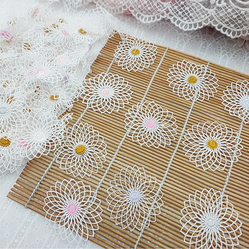 

Nice Water-soluble Embroidery Sunflower Lace Applique Clothes Pants Skirt Hat Backpack Multi-purpose Patch Sewing Accessories