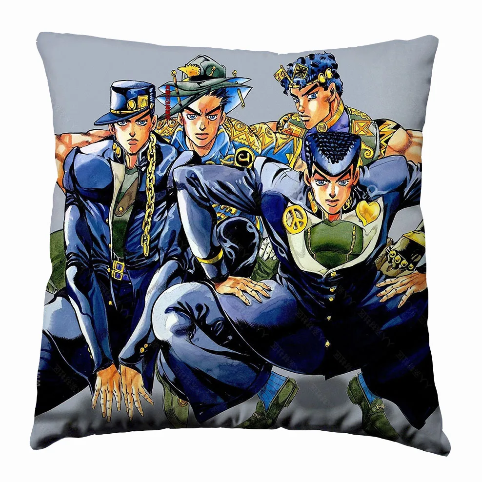 

Anime Manga JoJo's Bizarre Adventure 40x40cm Silk Pillowcase Pillow Case Decorative Customized Cover Seat Bedding Cushion