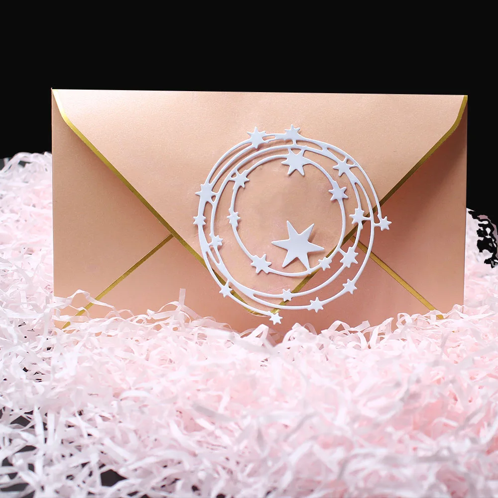 Звезды круг металлические Вырубные штампы новые Скрапбукинг Сделай Сам