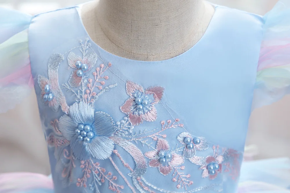 

Summer Baby Dress Girl Birthday Wedding Party Dress Elegant Flower Girl Princess Dresses Infant Christening Gown