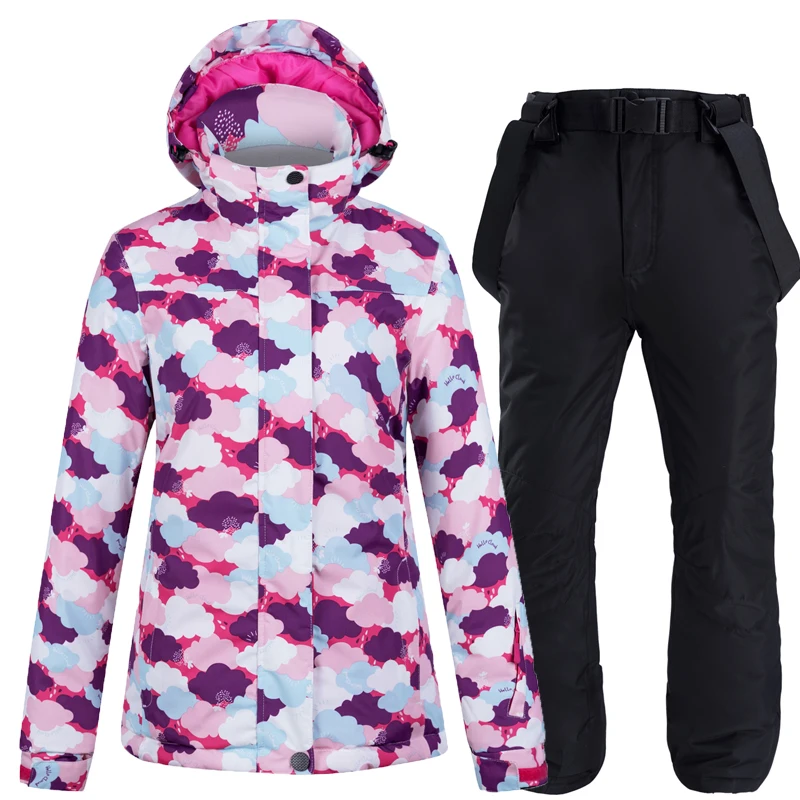 30 ярких женских комплектов для сноуборда водостойкая ветрозащитная зимняя