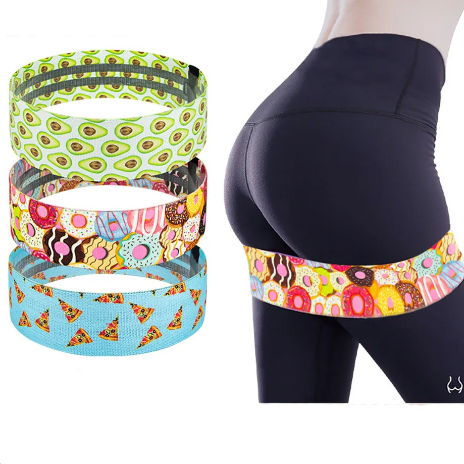 Авокадо/пончик/тесто для пиццы с узором в стиле хип кольцевые Эспандеры анти