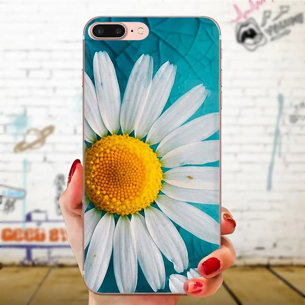 Для huawei Honor 4C 5A 5C 5X6 6A 6X7 7A 7C 7X8 8C 8S 9 10 10i 20 20i Lite Pro защитный чехол на заднюю панель из полиуретана Daisies фон - Цвет: as picture
