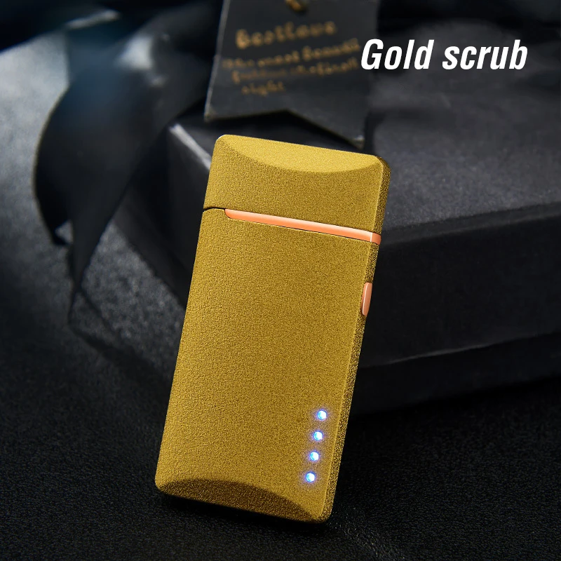 Двойная дуга USB электрическая зажигалка для сигарет ветрозащитный светодиодный плазменный турбо зажигалки перезаряжаемые электронные зажигалки гаджеты для мужчин