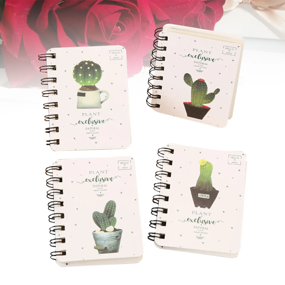 

4pcs Loose-leaf Notebooks Week Planner Spiral Notebooks Diary Notepads School Stationery